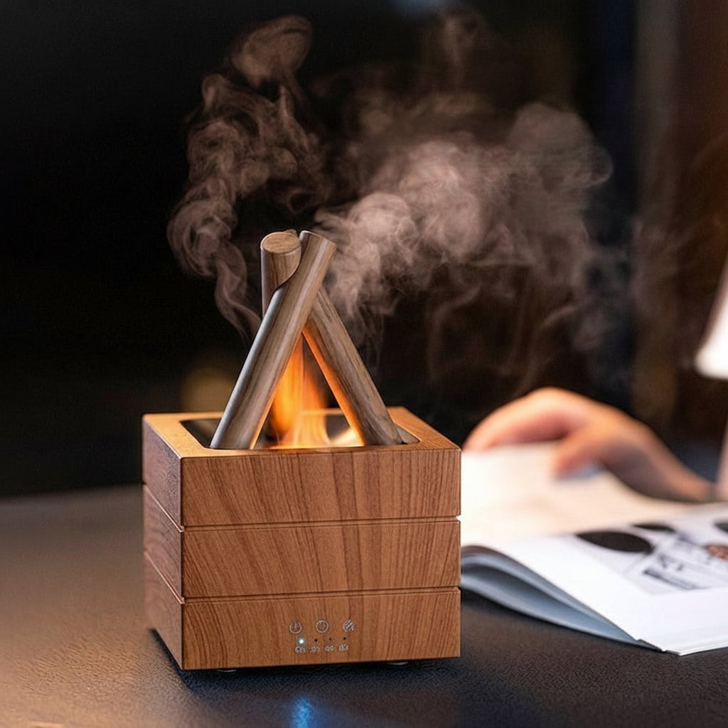 Flame Aroma Diffuser & Ultrasonic Air Humidifier